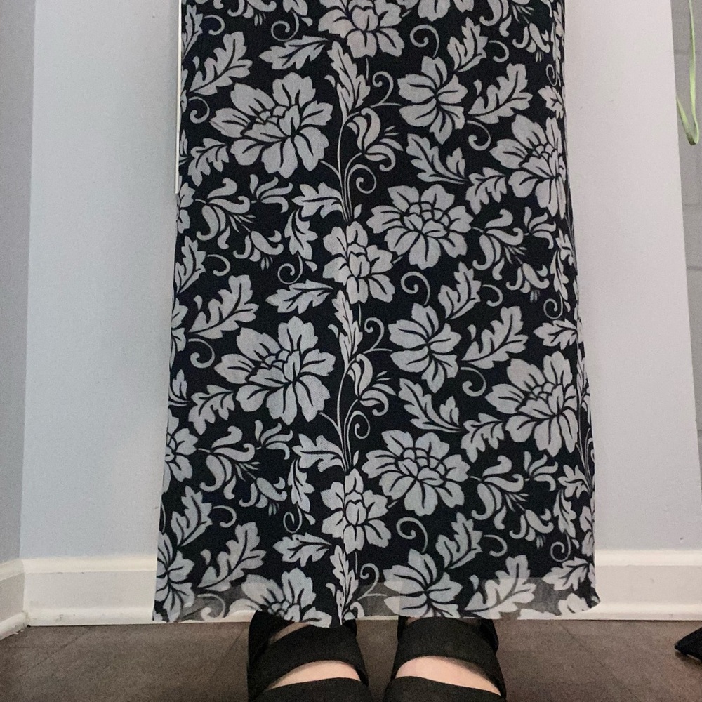 Vintage Floral Maxi Skirt